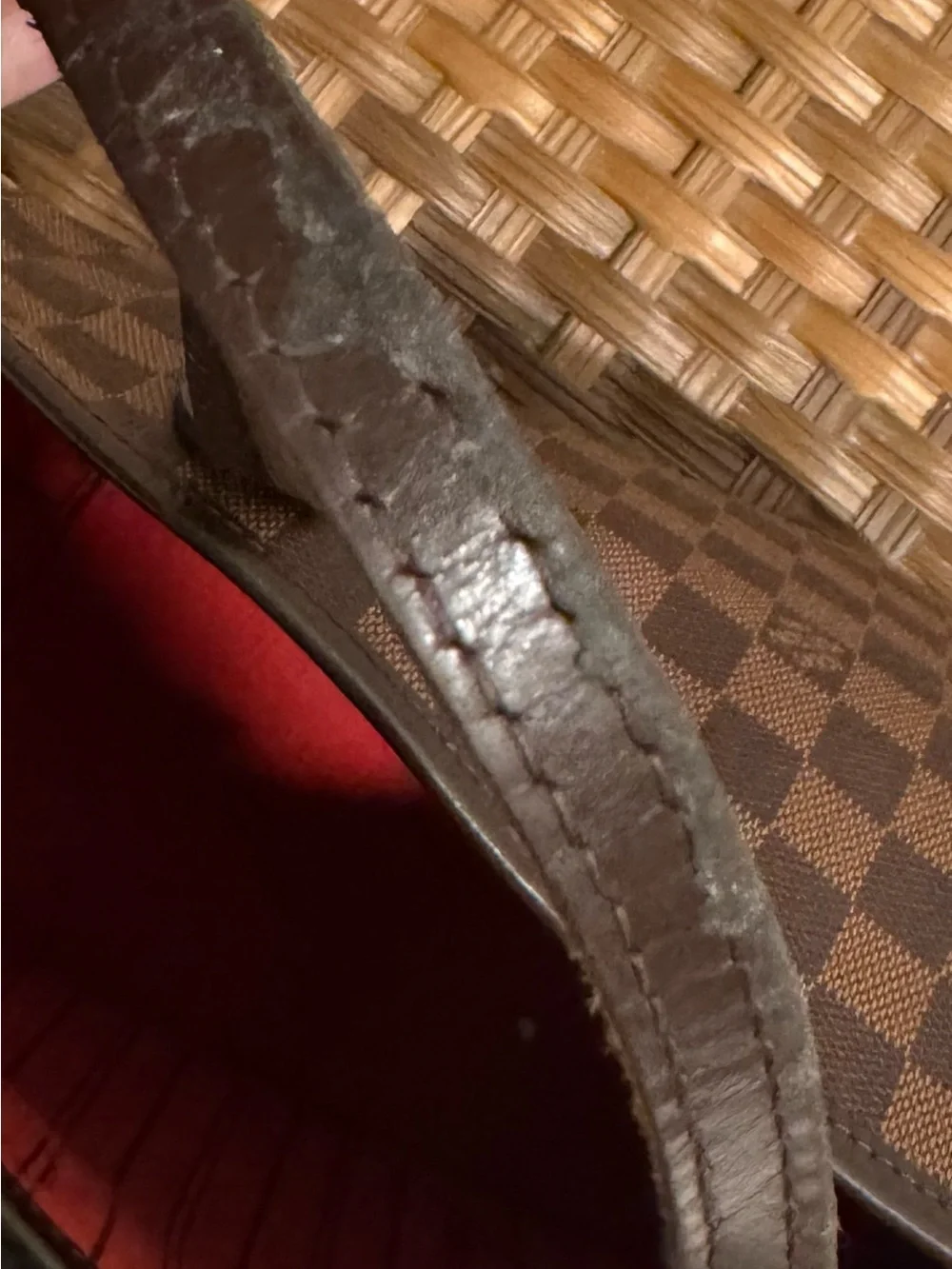 Louis Vuitton Brown Checkered Tote